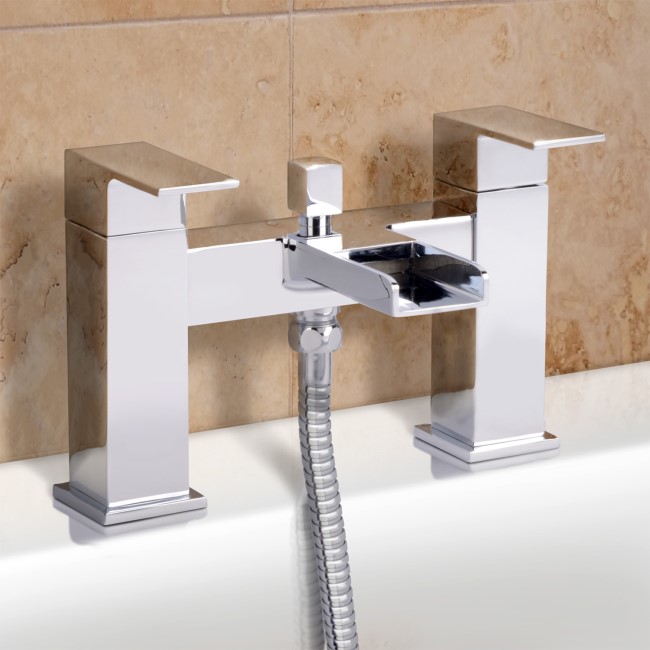 GRADE A1 - Waterfall Bath Shower Mixer Tap - Quadra Range