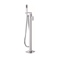 GRADE A2 - Chrome Waterfall Freestanding Bath Shower Mixer Tap - Quadra
