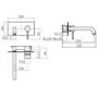GRADE A1 - S9 Wall Mounted Basin Mixer