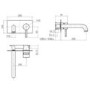Chrome Wall Mounted Bath Mixer Tap - S9