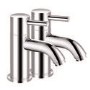 Chrome Bath Pillar Taps - S9