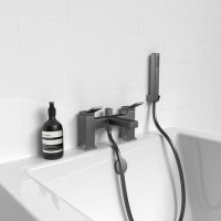 GRADE A1 - Gunmetal Bath Shower Mixer Tap - Maxton Range