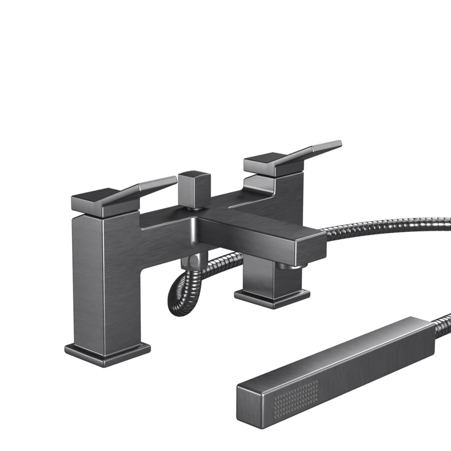 GRADE A1 - Gunmetal Bath Shower Mixer Tap - Maxton Range