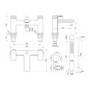 Chrome Bath Shower Mixer Tap - Meko