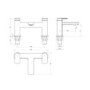 Chrome Bath Mixer Tap - Meko