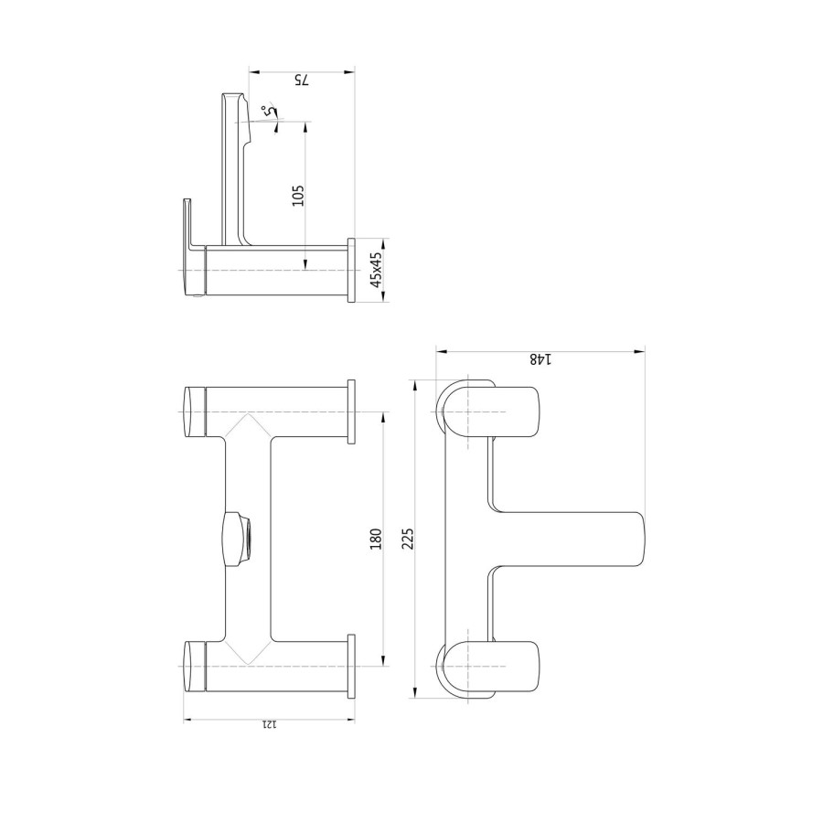 GRADE A1 - Chrome Bath Mixer Tap - Meko
