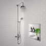 GRADE A1 - Traditional Exposed Thermostatic Shower Set Chrome - Camden