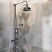 Chrome Traditional Thermostatic Mixer Shower Set with Slide Rail Kit & Hand Shower - Camden