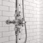 GRADE A1 - Traditional Exposed Thermostatic Shower Set Chrome - Camden