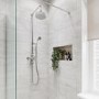 GRADE A1 - Traditional Exposed Thermostatic Shower Set Chrome - Camden