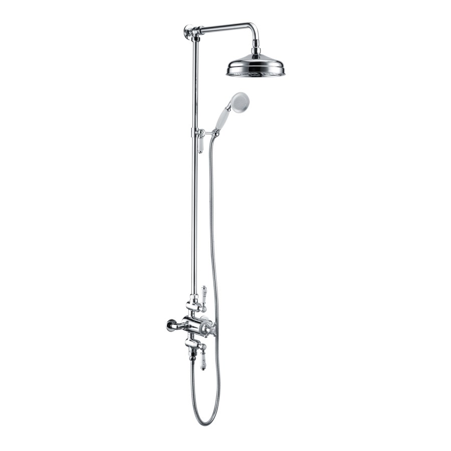 ONLY OPENED - Traditional Exposed Thermostatic Shower Set Chrome - Camden