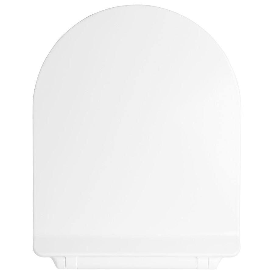 Matt White Round Soft Close Toilet Seat - Newport