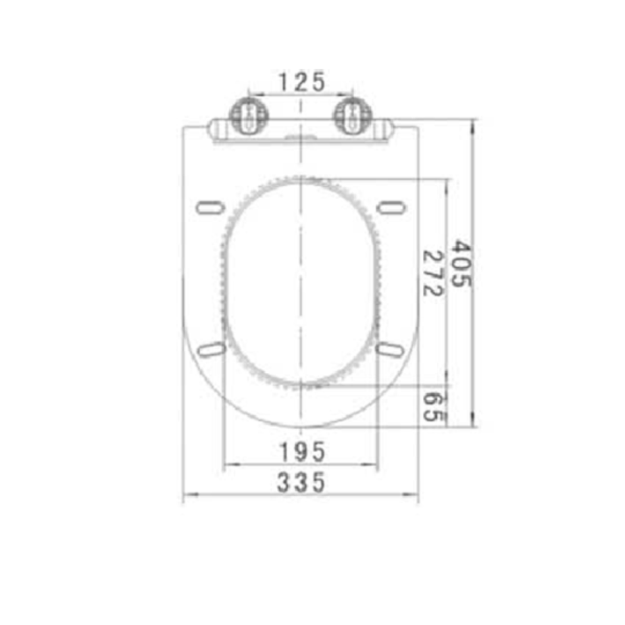 Matt White Round Soft Close Toilet Seat - Newport