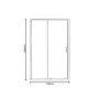 GRADE A1 - 1000mm Sliding Shower Door Universal Fit - Vega