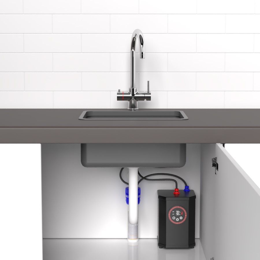 GRADE A3 - Chrome 3 in 1 Boiling Water Tap  - Pronto Vesta