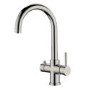 Box Opened Pronto Brushed Nickel Twin Lever 3 in 1 Instant Boiling Water Kitchen Tap