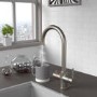 Nickel 3 in 1 Boiling Hot Kitchen Mixer Tap With 2.4L Boiler and Filter - Pronto Vesta