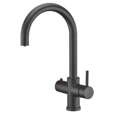 GRADE A2 - Pronto 3 in 1 Boiling Water Tap Twin Lever in Black