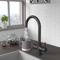 ONLY OPENED - Black 3 in 1 Boiling water Tap - Pronto Vesta