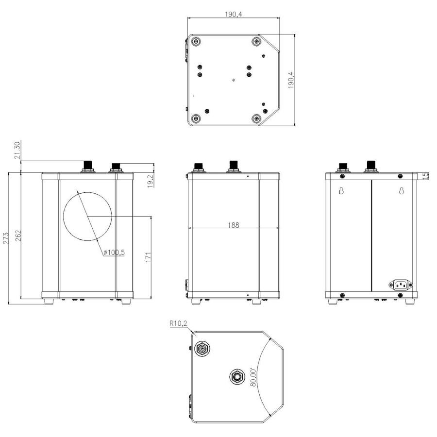 GRADE A2 - Pronto 3 in 1 Boiling Water Tap Twin Lever in Black
