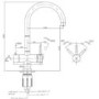 Black 3 in 1 Boiling water Tap - Pronto Vesta 