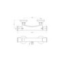 Thermostatic bar shower valve - bottom outlet