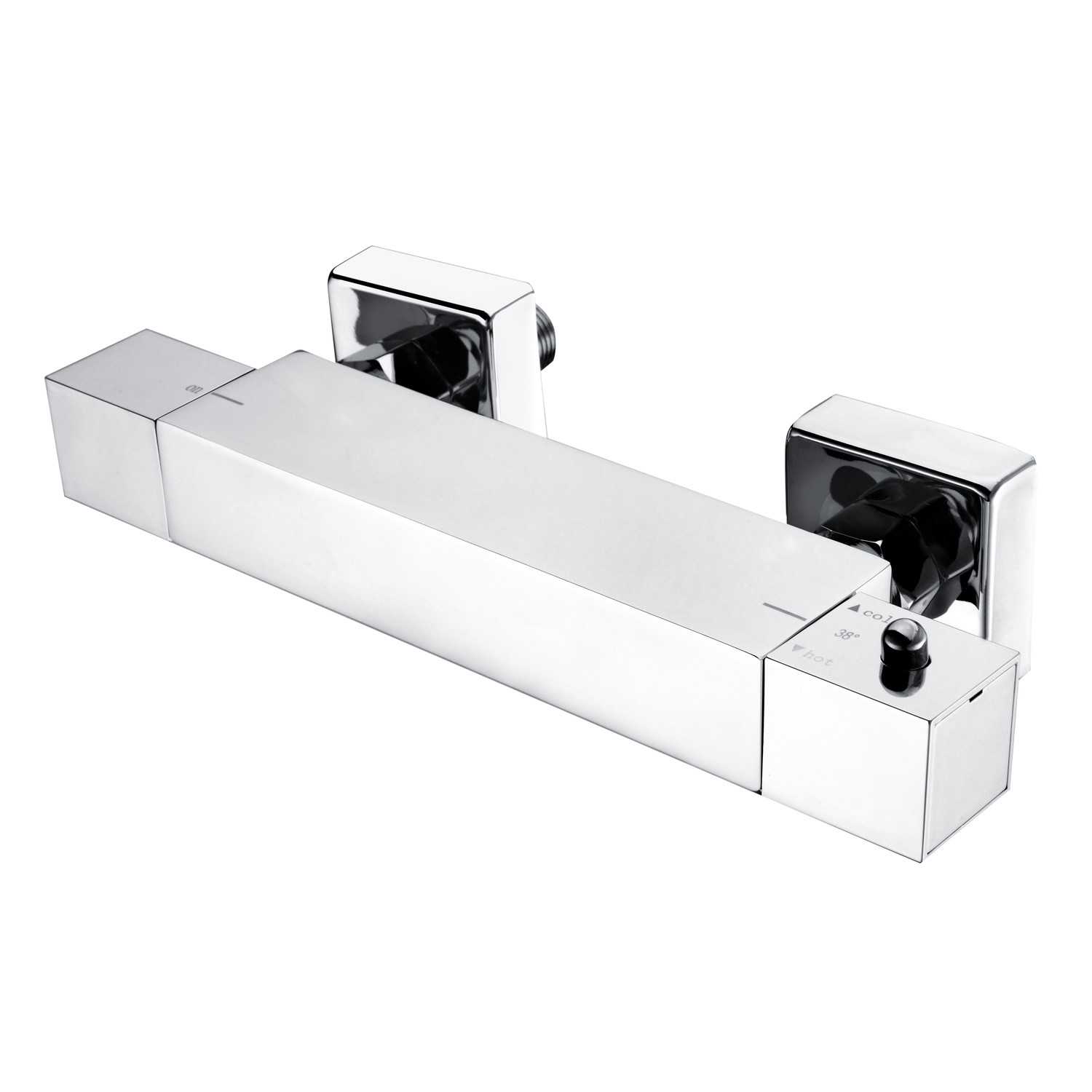 Cube thermostatic square bar shower valve bottom outlet Better