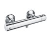 Chrome 1 Outlet Exposed Thermostatic Shower Valve with Cool Touch  - Flow