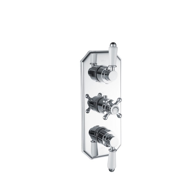 Cambridge traditional triple shower valve with diverter - 3 outlets