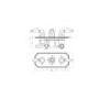 Cambridge traditional triple shower valve with diverter - 3 outlets