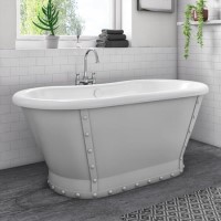 Freestanding Double Ended Roll Top Bath 1690 x 800mm - Camden