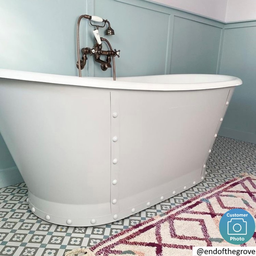 Freestanding Double Ended Roll Top Bath 1690 x 800mm - Camden