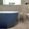 Blue Freestanding Double Ended Bath 1645 x 745mm - Lisbon