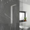 Chrome Concealed Thermostatic Shower Tower with Pencil Handset - Lustro