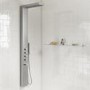 GRADE A2 - Chrome Thermostatic Shower Tower with Pencil Hand Shower - Provo