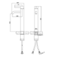 Tall Chrome Mono Basin Mixer Tap - Arissa