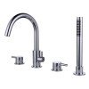 Chrome Bath Shower Mixer Tap - 4 tap hole - Arissa