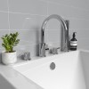 Chrome Bath Shower Mixer Tap - 4 tap hole - Arissa