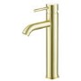 GRADE A1 - Arissa Round Brushed Brass High Rise Basin Mixer Tap