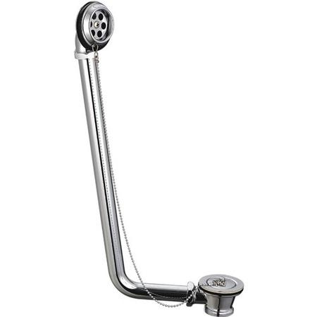 GRADE A1 - Traditional Exposed Bath Waste & Overflow - Chrome