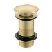 Brushed Brass Click Clack Unslotted Basin Waste - Arissa