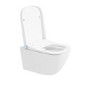GRADE A1 - Wall Hung Smart Bidet Toilet Combo Square - Built in Dryer & Spray - Square - Purificare