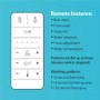 GRADE A1 - Wall Hung Smart Bidet Toilet Combo Square - Built in Dryer & Spray - Square - Purificare