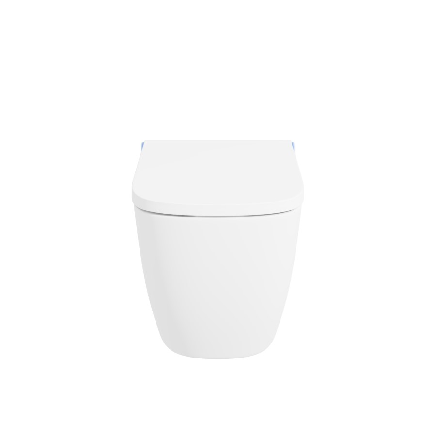 GRADE A2 - Purificare Back to Wall Square Bidet Toilet