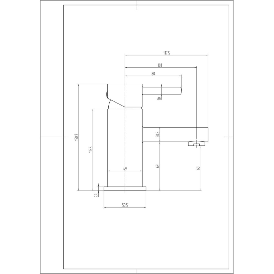 Deluxe Basin Mixer Tap - Form Range