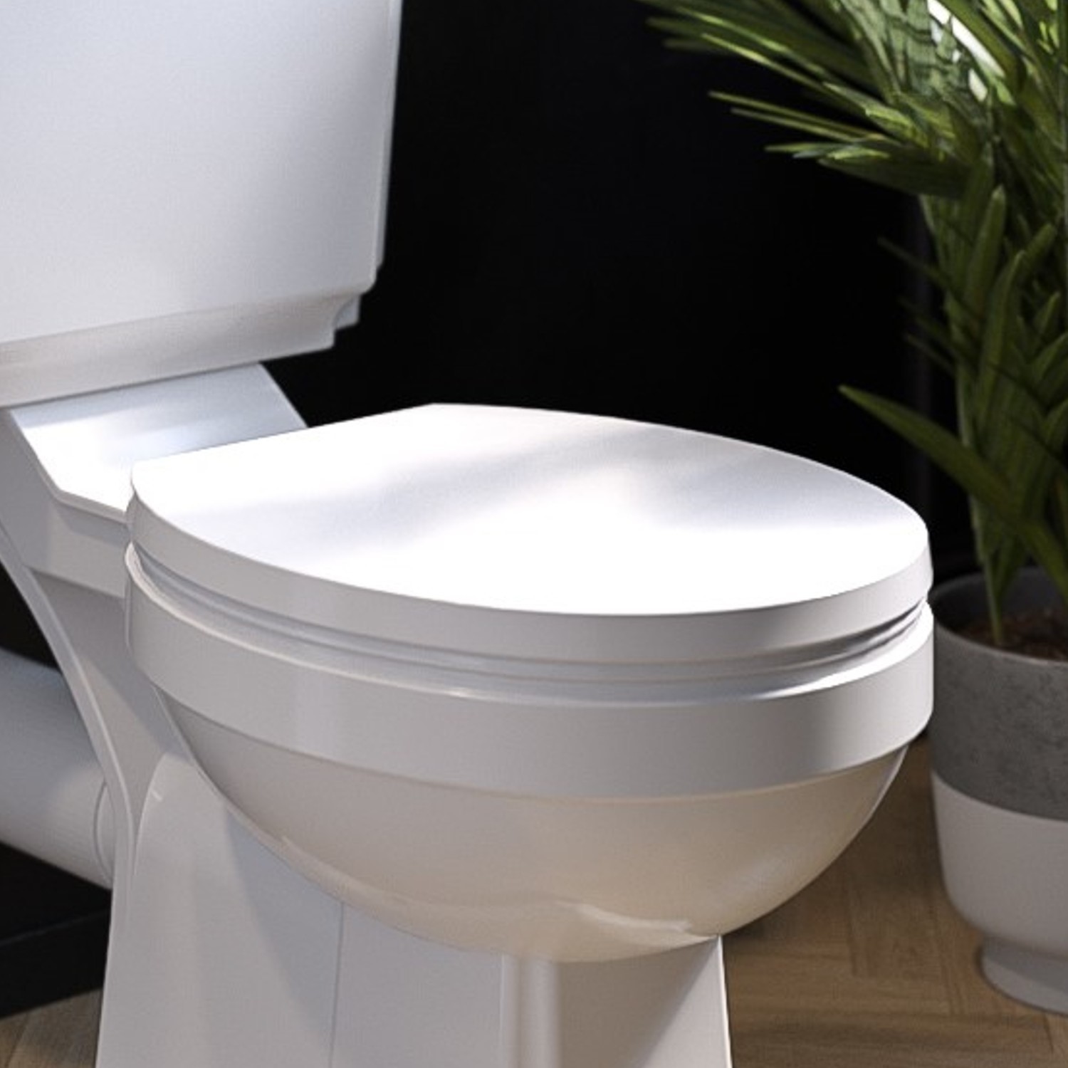 White Round Soft Close Toilet Seat - Park Royal - Better Bathrooms