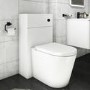 GRADE A1 - 500mm Matt White WC Toilet Unit - Sion
