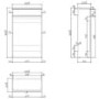 500mm Blue Back to Wall Toilet Unit Only - Sion