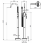 Freestanding Chrome Bath Shower Mixer Tap - S9 