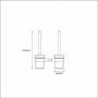 Square Toilet Brush Holder - Bexton